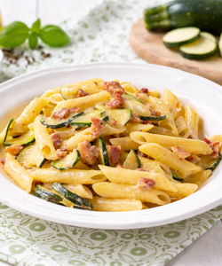 Ricetta Pasta Cremosa Zucchine e Pancetta
