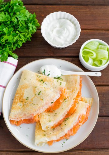 Ricetta Crepes al Salmone
