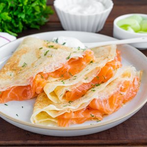 Crepes al Salmone