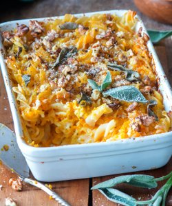 Ricetta Pasta al Forno con Zucca e Salsiccia