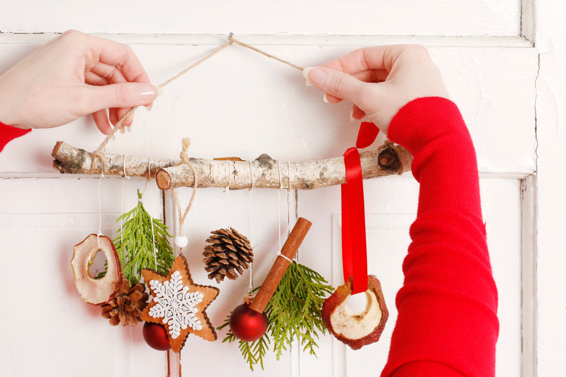 Decorazione Naturale Natale Tipo Ghirlanda