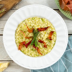 Risotto con Asparagi e Speck