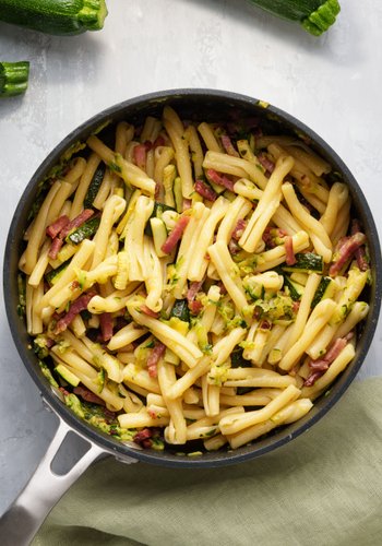 Ricetta Pasta Zucchine e Speck