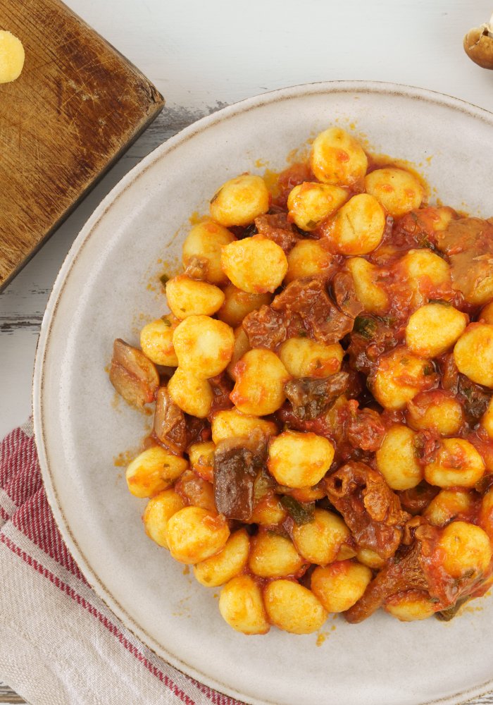 Ricetta Gnocchi al Pomodoro e Funghi - Il Club delle Ricette