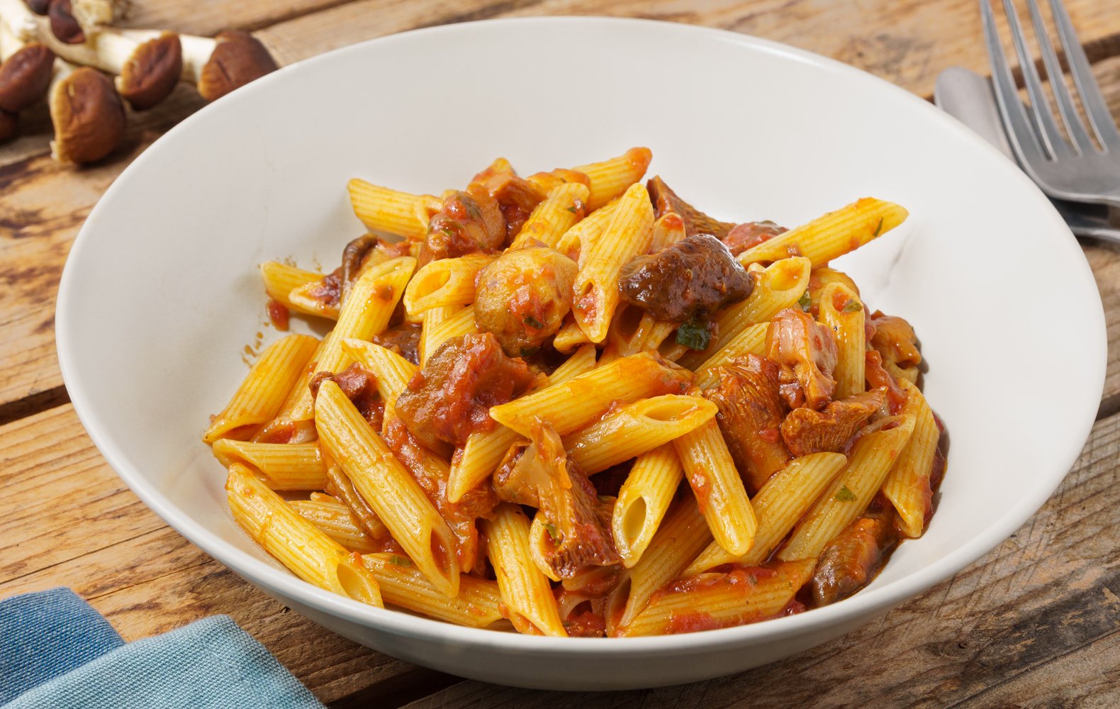 Penne al Sugo di Funghi