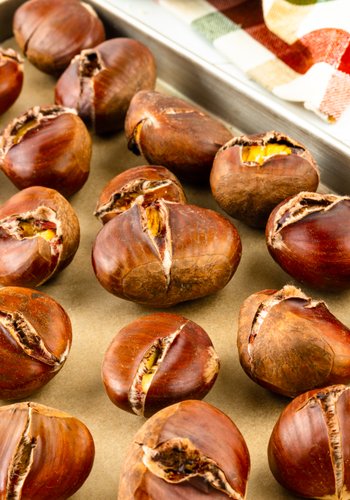 Ricetta Castagne al Forno