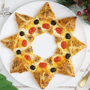 Stella di Natale di Pasta Sfoglia