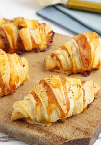 Ricetta Cornetti Salati Prosciutto e Formaggio