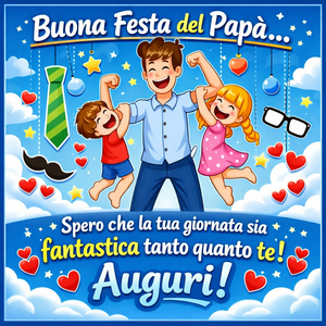 Auguri Festa Papà per Whatsapp - Caro Papà