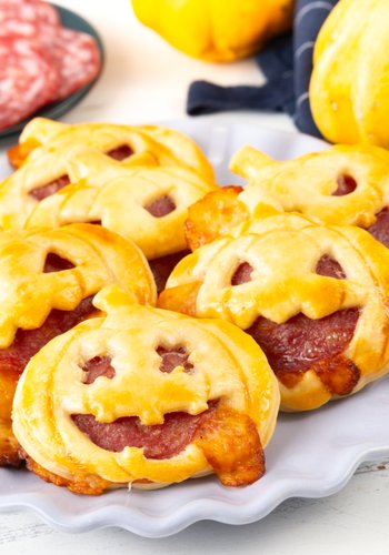 Ricetta Pizzette Zucca di Halloween