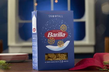 Barilla Snowfall, la pasta fiocchi di neve in edizione limitata per le festività