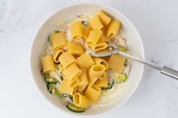 Preparazione Pasta Forno Zucchine 10