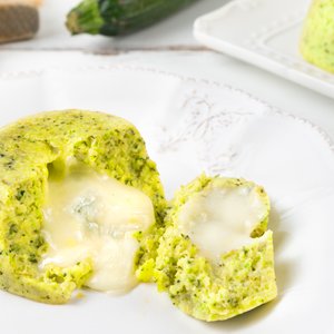 Tortino di Zucchine con Cuore Filante di Gorgonzola