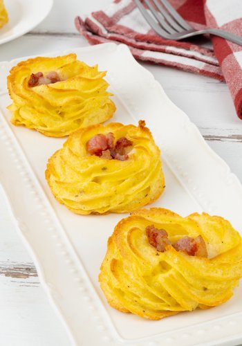 Ricetta Nidi di Patate al Forno