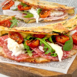 Piadina di Zucchine in Friggitrice ad Aria, Facile e Gustosissima
