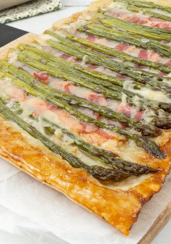 Ricetta Torta Salata Rovesciata Asparagi e Pancetta