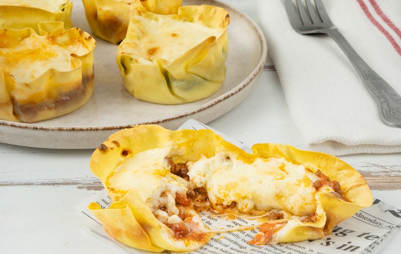 Ricetta Cestini di Lasagne al Forno