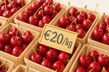 Ciliegie pugliesi: crolla la produzione, a Milano prezzi record di 23 euro al chilo