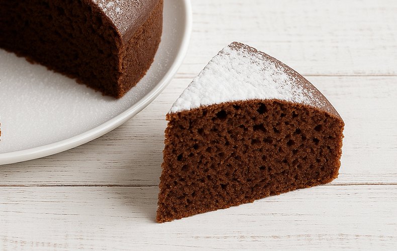 Ricetta Torta 5 Minuti Cacao Fetta Semplice