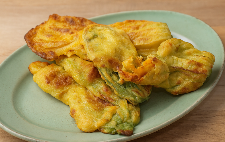 Ricetta Fiori Zucca Pastellati Friggitrice Aria