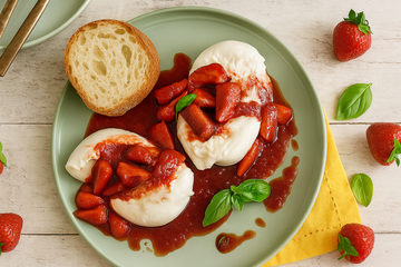 Ricetta Burrata con Fragole