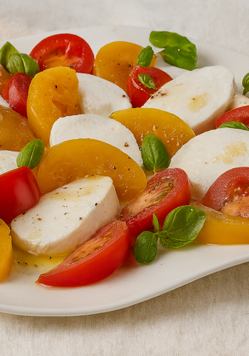 Ricetta Insalata Caprese con Pesche