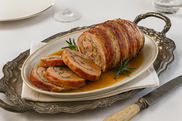Ricetta Rotolo di Vitello alle Castagne