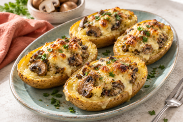 Barchette di Patate ai Funghi