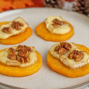 Dischetti di Zucca con Brie e Noci in Friggitrice ad Aria