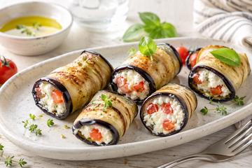 Involtini di Melanzane con Ricotta e Pomodori