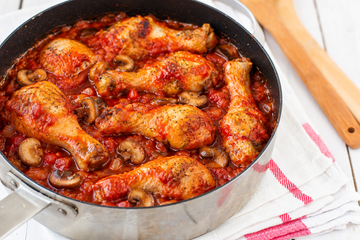 Pollo con Pomodoro e Funghi