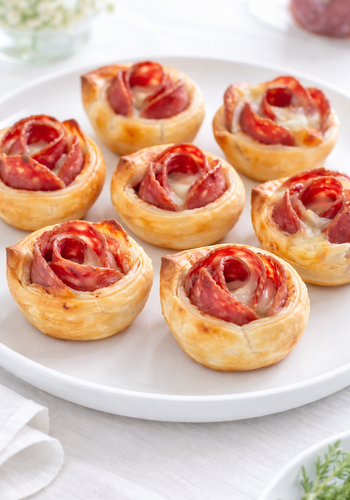 Ricetta Rose di Sfoglia al Salame