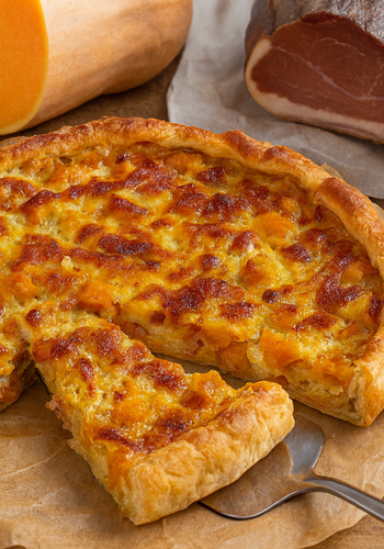 Ricetta Sfogliata alla Zucca Speck e Scamorza