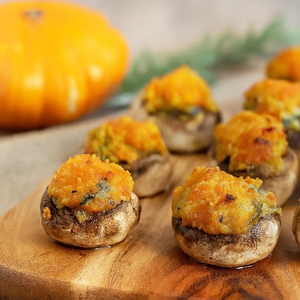 Funghi Ripieni di Zucca e Gorgonzola