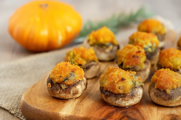 Ricetta Funghi Ripieni di Zucca e Gorgonzola