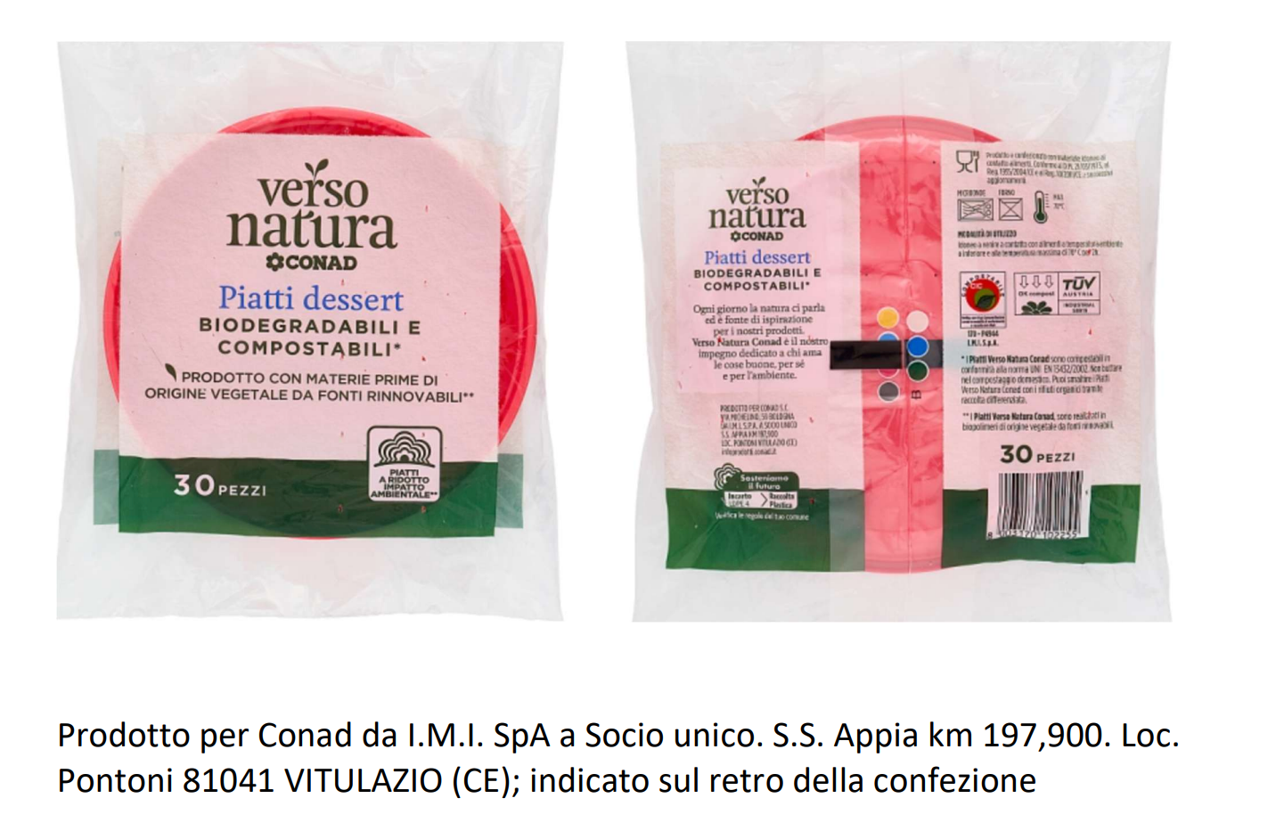 Nuova ondata di richiami: burger, formaggella e piatti compostabili CONAD