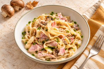 Tagliatelle Prosciutto e Funghi
