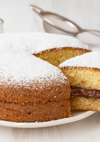 Ricetta Torta Paradiso con Nutella