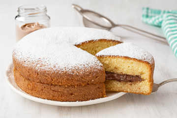 Ricetta Torta Paradiso con Nutella