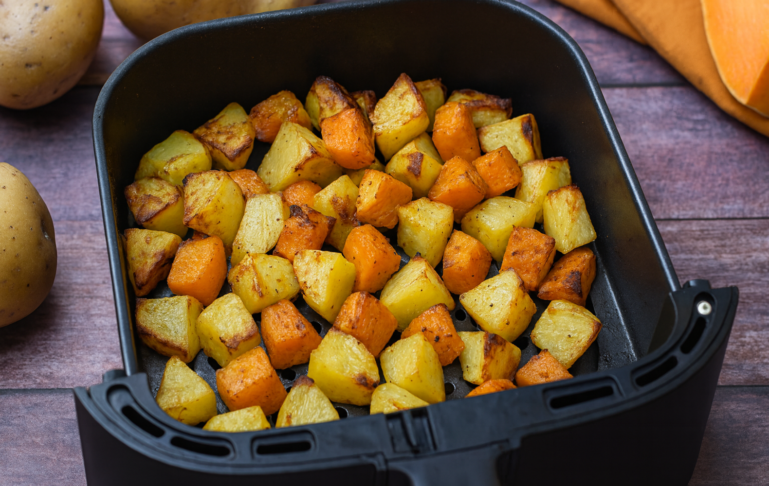 Zucca e Patate in Friggitrice ad Aria
