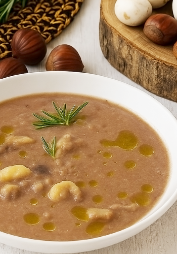 Ricetta Zuppa di Funghi e Castagne