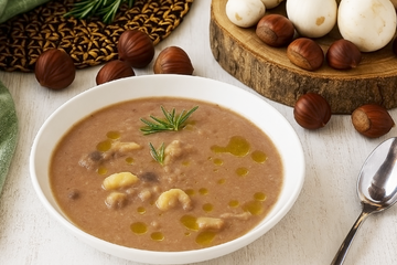 Ricetta Zuppa di Funghi e Castagne