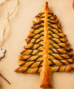 Ricetta Albero di Natale di Pasta Sfoglia alla Nutella