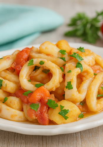 Ricetta Calamari e Patate