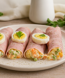 Ricetta Cannoli di Prosciutto Cotto con Insalata Russa