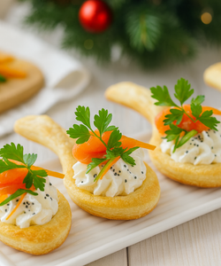 Ricetta Cucchiai di Sfoglia con Mousse di Ricotta e Salmone