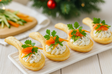 Ricetta Cucchiai di Sfoglia con Mousse di Ricotta e Salmone