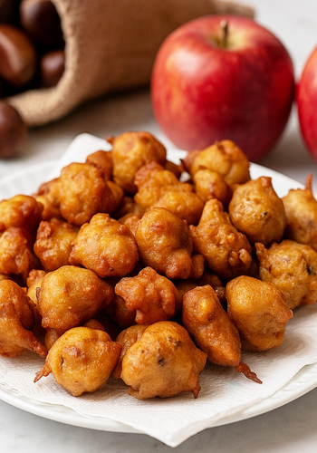 Ricetta Frittelle di Farina di Castagne con le Mele