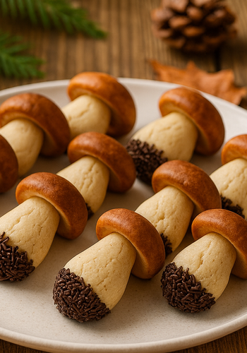 Ricetta Funghetti di Pasta Frolla