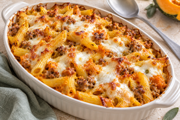 Ricetta Pasta al Forno con Zucca e Salsiccia